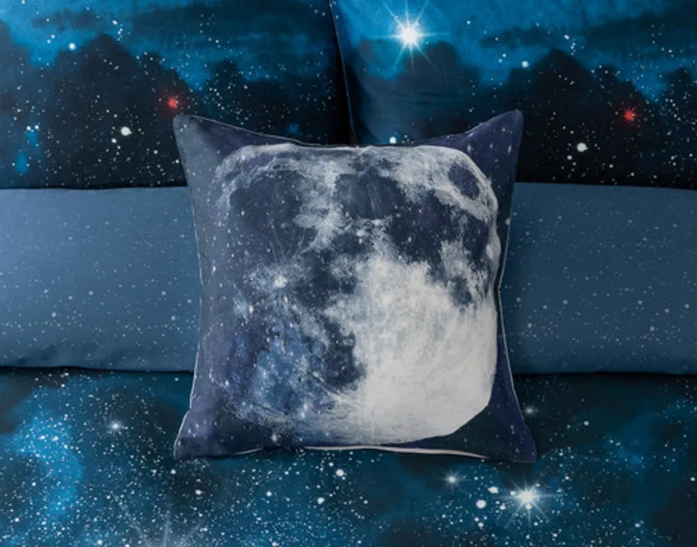 Supernova Square Cushion Cover, Scenic, Blue