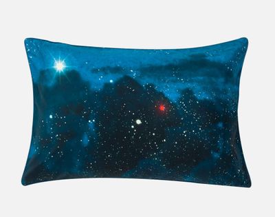 Supernova Pillow Sham (Sold Individually) by QE Home  (King, Blue)
