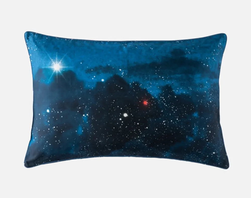 Supernova Pillow Sham, Scenic, Blue,