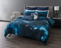 Supernova Duvet Cover, Scenic, Blue, King