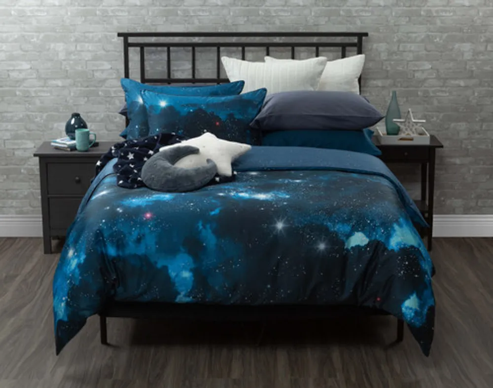 Supernova Duvet Cover, Scenic, Blue, King