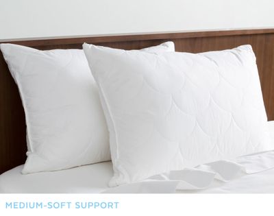 SilkSurround Pillow with Microgel Core by QE Home  (Standard, White)