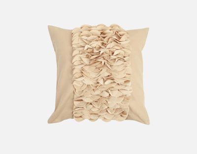 Tuxedo Square Cushion Cover - Sand by QE Home  (Beige)