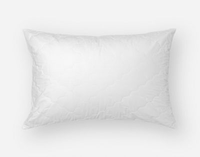 Quilted Pillow Protector (Sold Individually) by QE Home  (Queen, White)