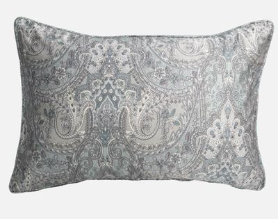 Danube Pillow Sham (Sold Individually) by QE Home  (King, Grey)