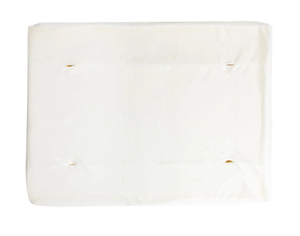 Charlie & Co Ergonomic Memory Foam Pet Bed, White,