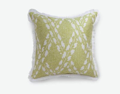 Celia Square Cushion Cover - FINAL SALE by QE Home  (Green)