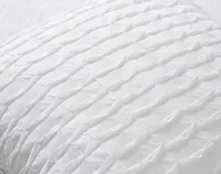 Kailua Square Cushion Cover, White