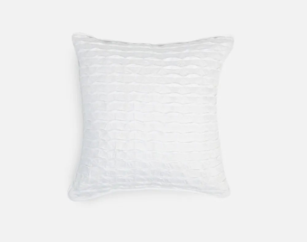 Kailua Square Cushion Cover, White