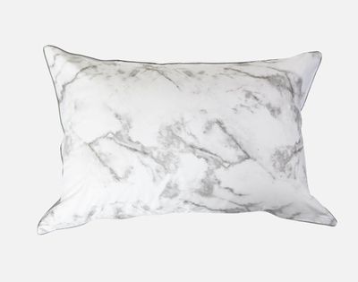 Merano Pillow Sham (Sold Individually) by QE Home  (Queen, White)
