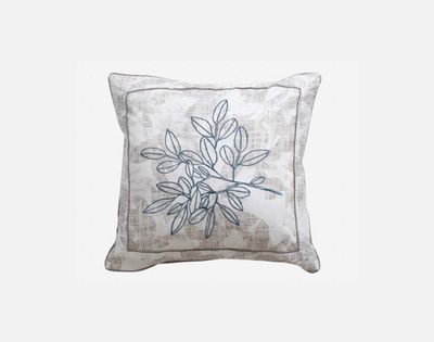 Hideaway Square Cushion Cover by QE Home  (Blue)