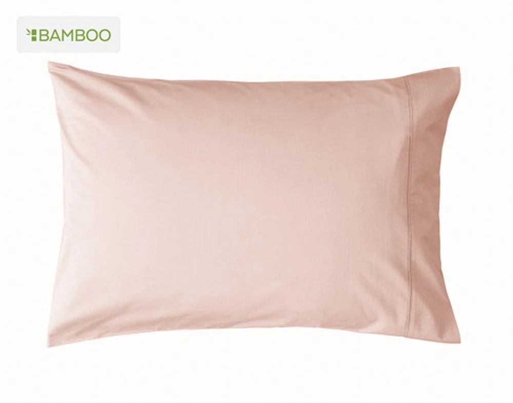 Bamboo Cotton Pillowcases - Blush (Set of 2) - King