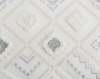 Charity Duvet Cover, Cotton, Geometric, Beige,