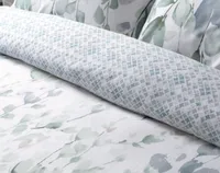 Della Duvet Cover, TENCEL Lyocell, Botanical, Green,