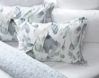 Della Duvet Cover, Botanical, Green,