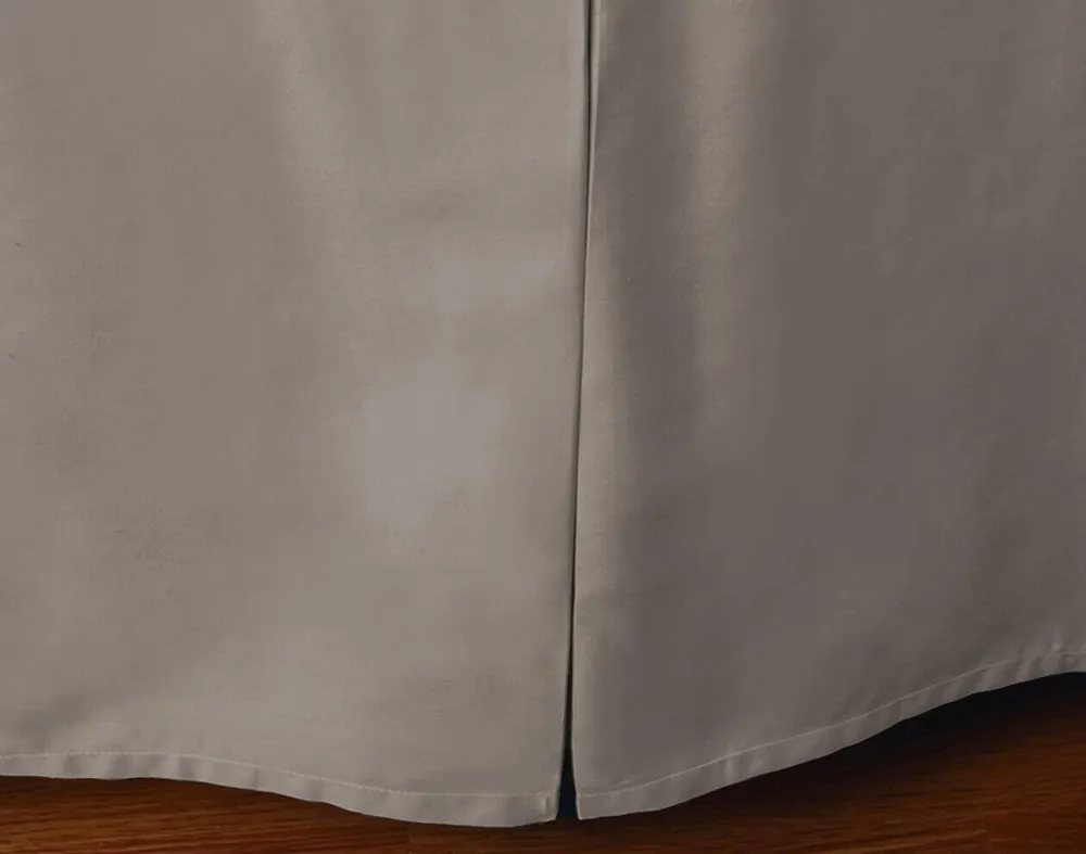 Cotton Blend Bedskirt- Ash