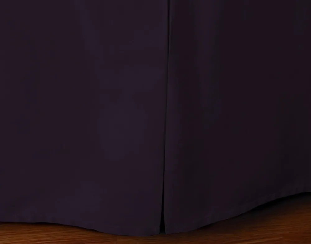 Cotton Blend Bedskirt - Plum