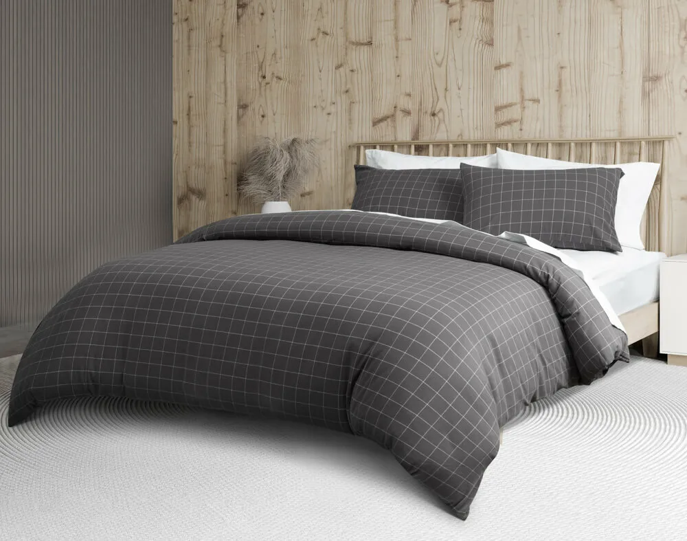 Alastair Flannel Duvet Cover Set