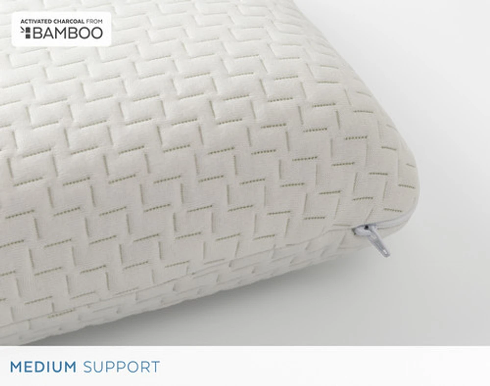 Cool Touch Memory Foam Pillow, White