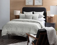 Benito Duvet Cover, Bamboo Cotton, Ombre, Grey,