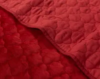 Lattice Ruby Quilt Set, Red,