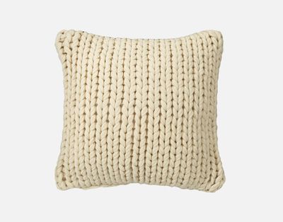 Corded Knit Square Cushion Cover