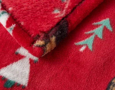 Holiday Fleece Throw - Santa Paws