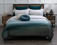 Tidal Duvet Cover, TENCEL Lyocell, Ombre, Blue,