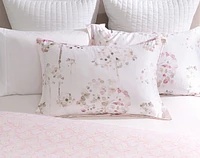 Angelica Pillow Sham, Floral, White,