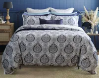 Dover Duvet Cover, Paisley, Blue, Super King