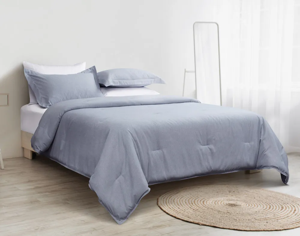 Heathered Jacquard Comforter Set