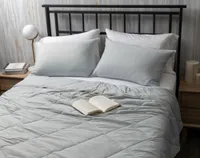 Cool Touch Blanket - Grey Stripe - King
