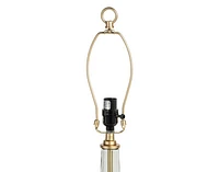 Edith Clear Glass Table Lamp, Gold