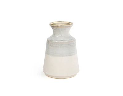 Nahla Ceramic Table Vase, White