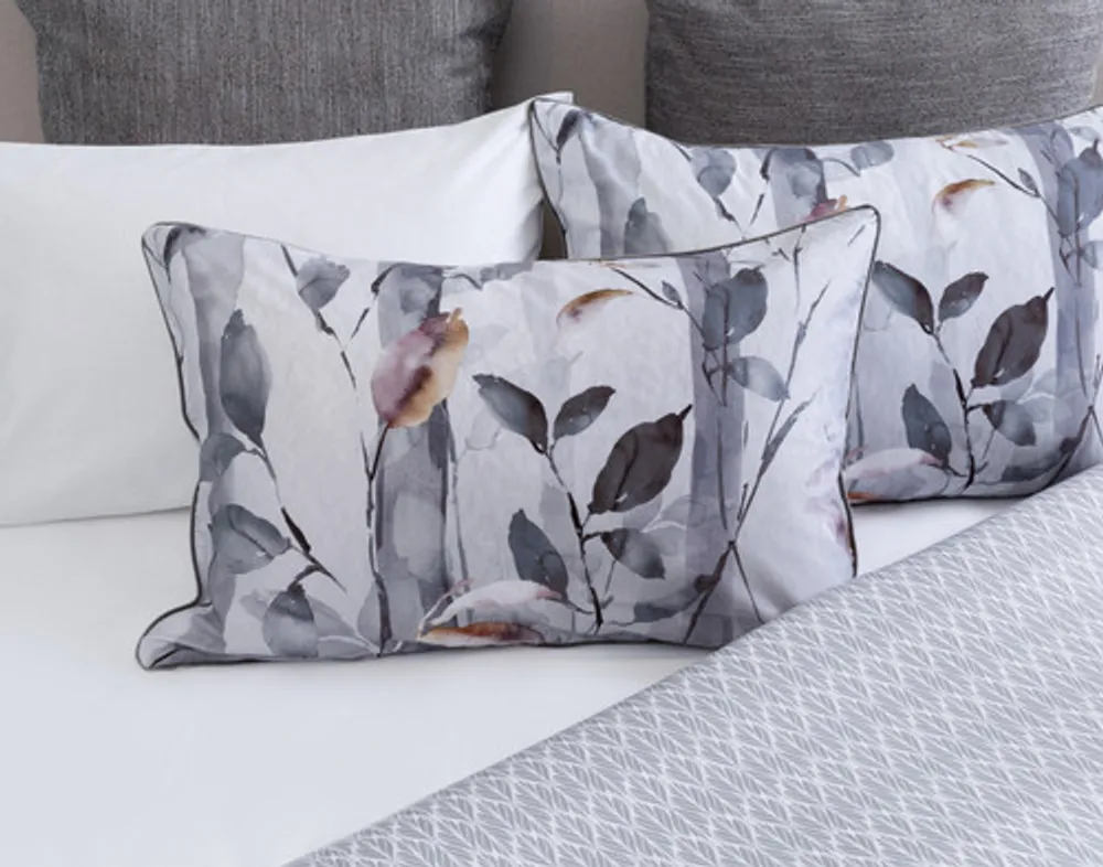 Tamarak Pillow Sham, Botanical, Purple,