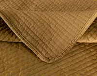 Casimir Quilt Set, Geometric, Gold, Queen