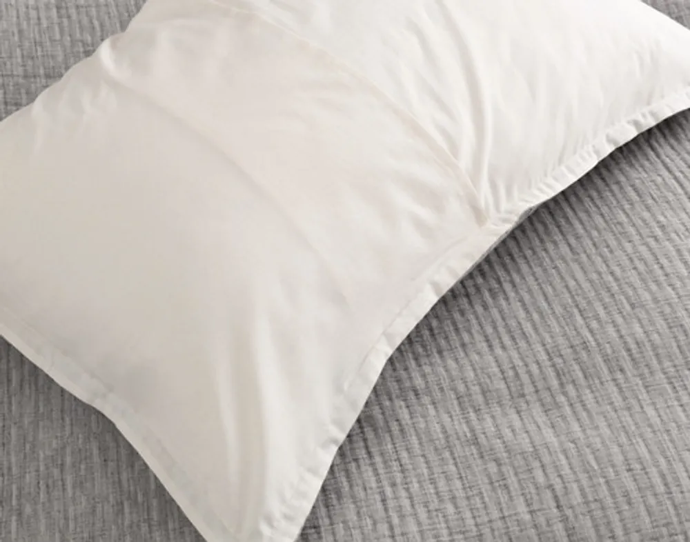 Ancora Pillow Sham, Geometric, Grey, King