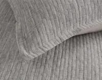 Ancora Pillow Sham, Geometric, Grey, King