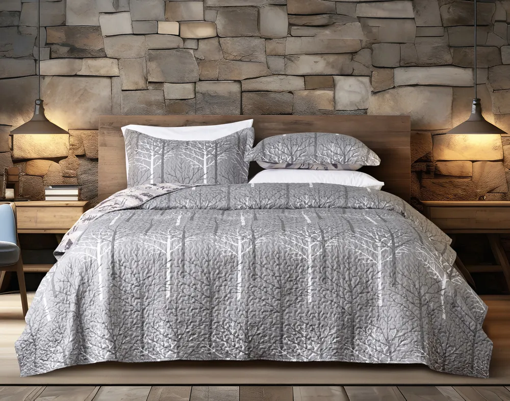 Mountain Range Coverlet Set**