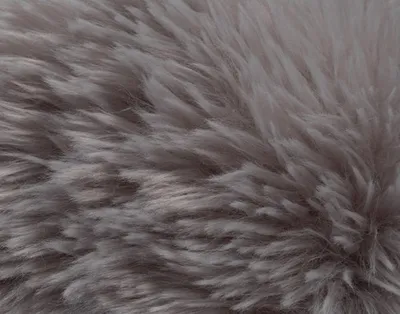 Faux Fur Sphere Cushion - Ash