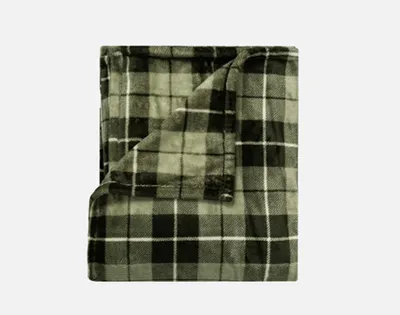 Plaid Throw - Forest