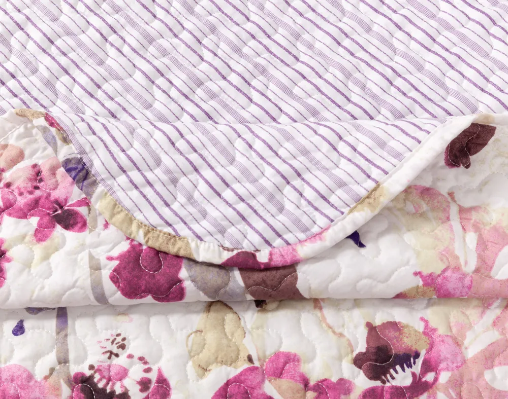 Coralia Recycled Polyester Coverlet Set**