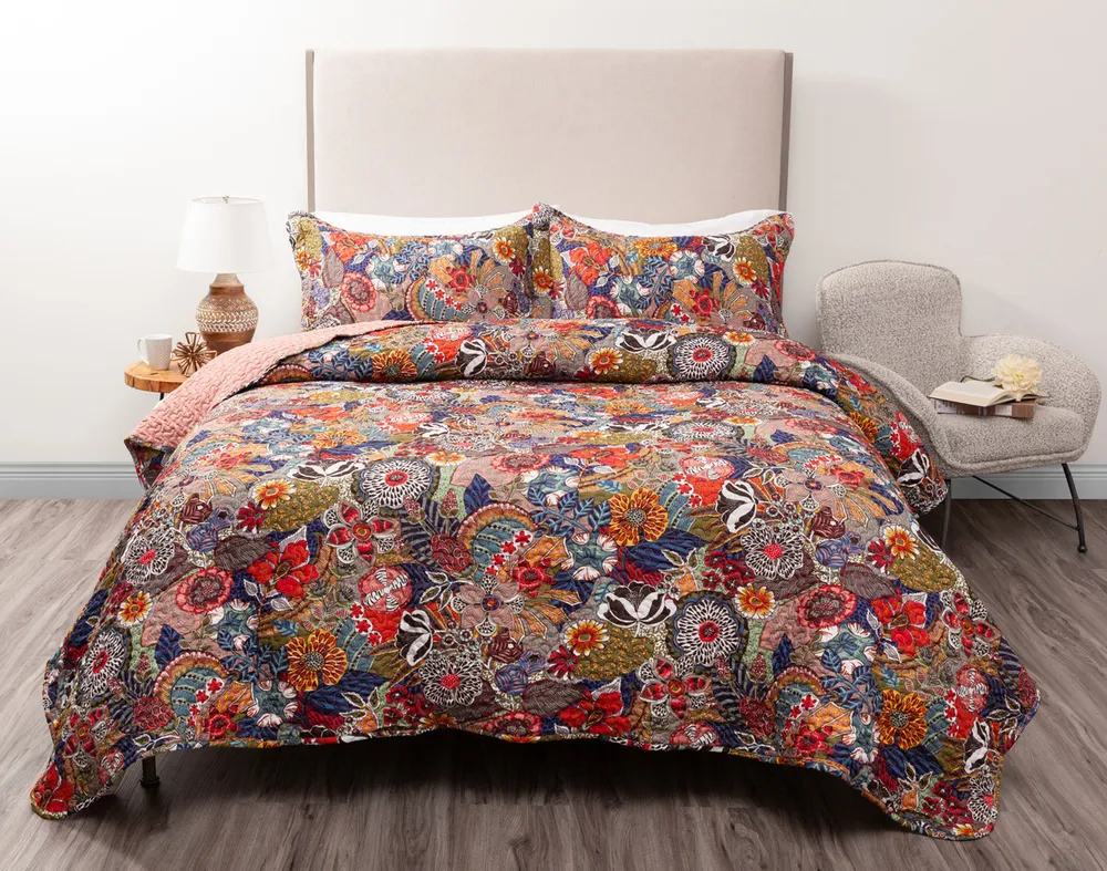Melrose Recycled Polyester Coverlet Set**