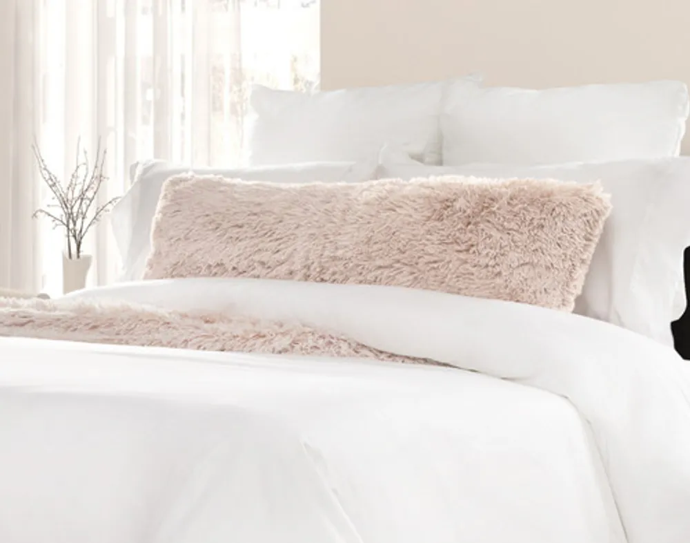 Frosted Lumbar Pillow - Woodrose