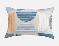 Nora Pillow Sham, Geometric, Blue,