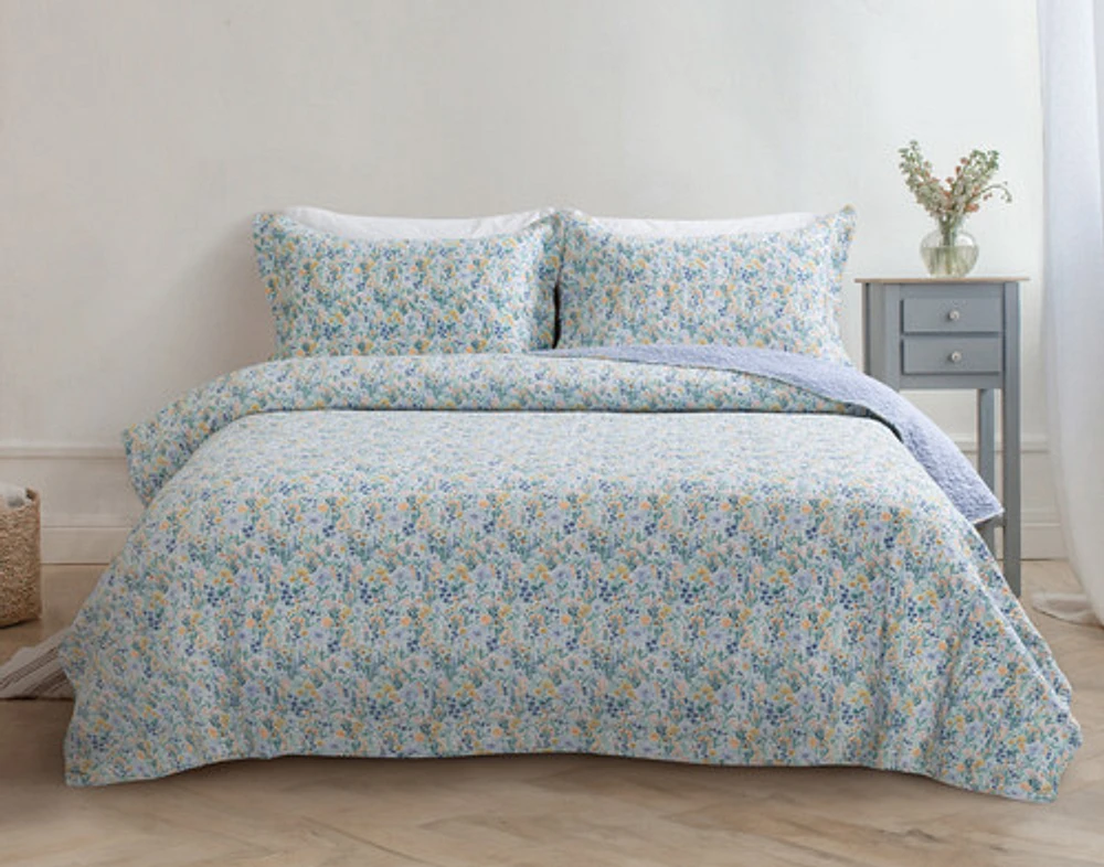 Camellia Cotton Quilt Set - King