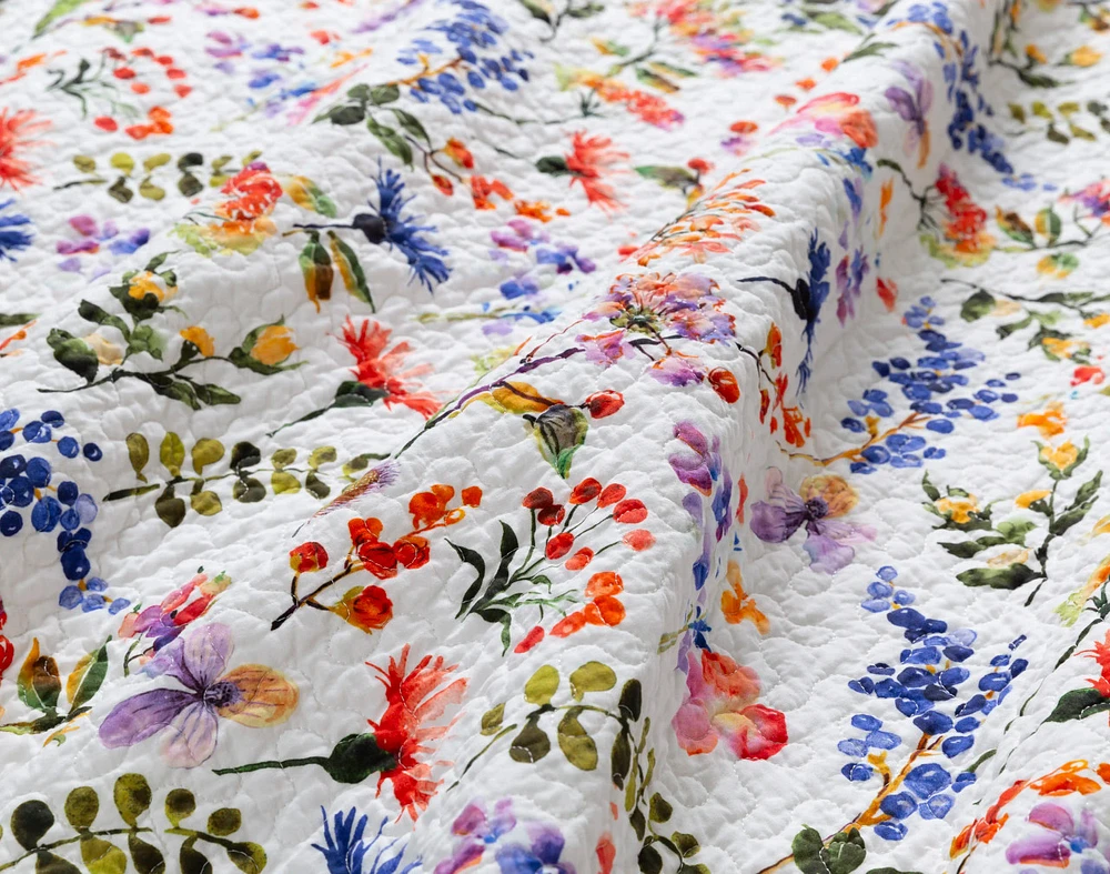 Maxine Floral Cotton Quilt Set