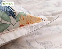 Cabana Pillow Sham, Floral, White,