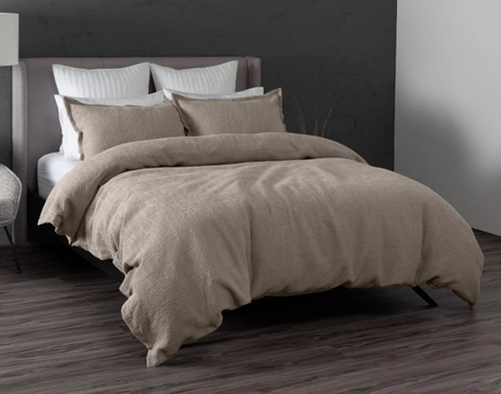 Brava Duvet Cover, Cotton, Scenic, Brown,