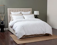 Corvo Duvet Cover, Geometric, White,